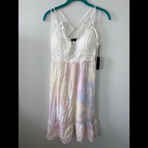 Faded rose high low dress size medium 🌹🖤